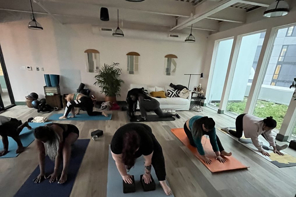 A studio class in loft light.